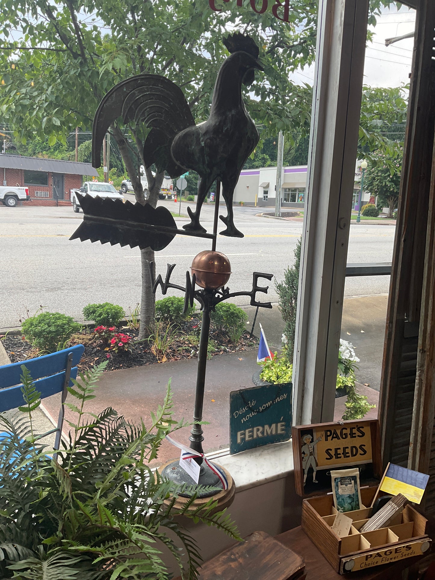 Vintage copper Rooster Weathervane