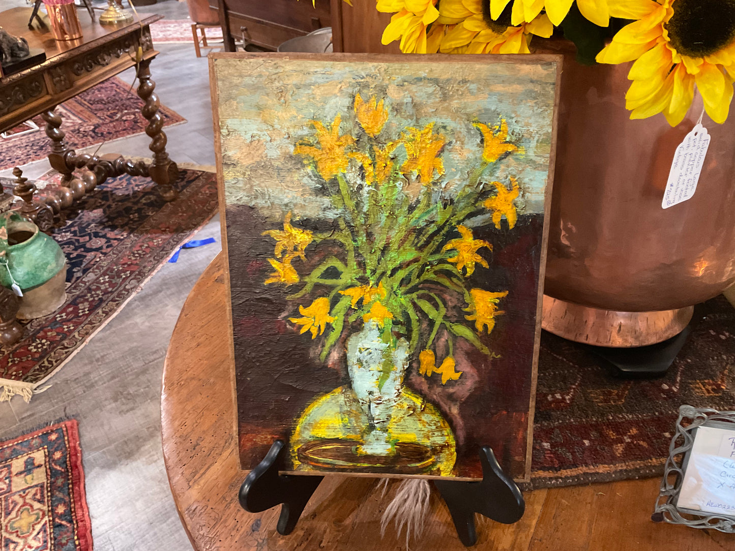 Oil on Canvas - Yellow Flowers