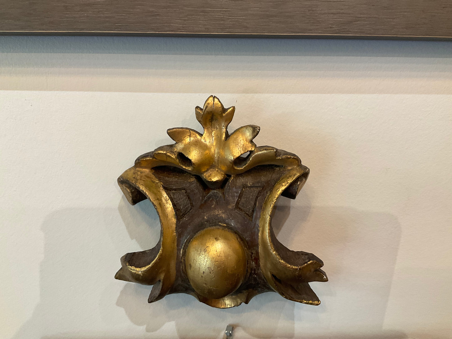 Carved and Gilded Wood Pediment
