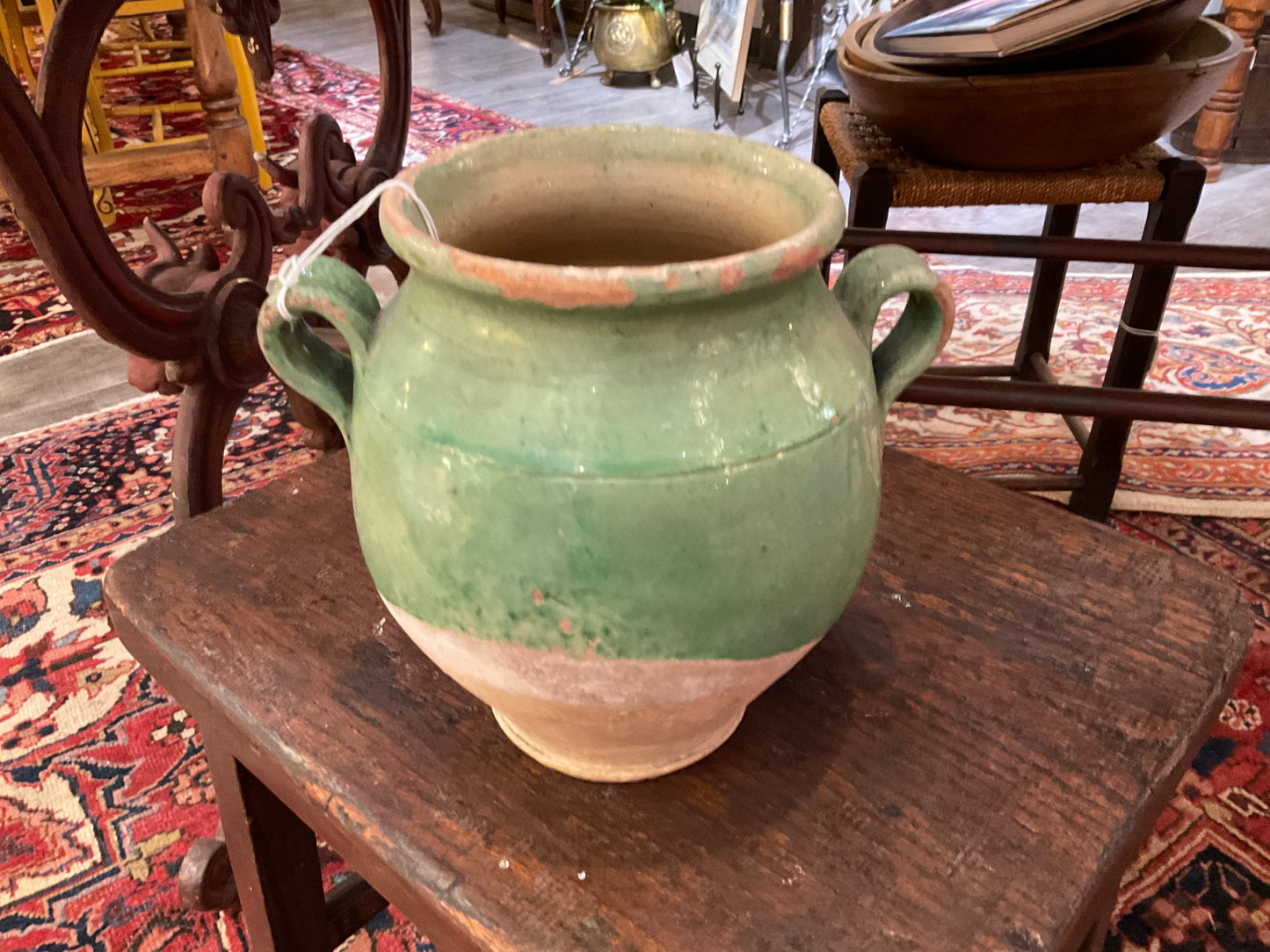 Small Green Confit Jar