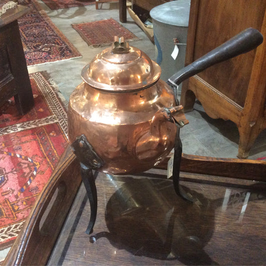3 Legged Copper Teapot