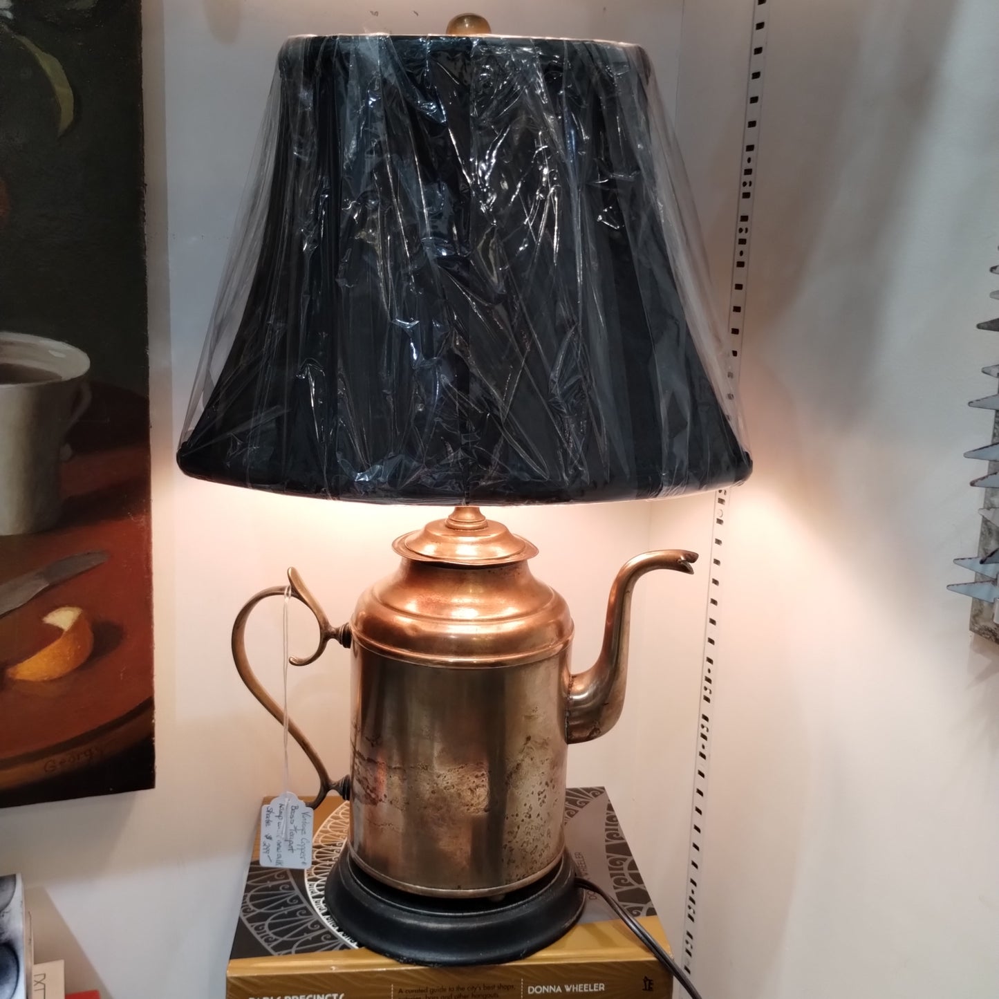 Copper Teapot Lamp