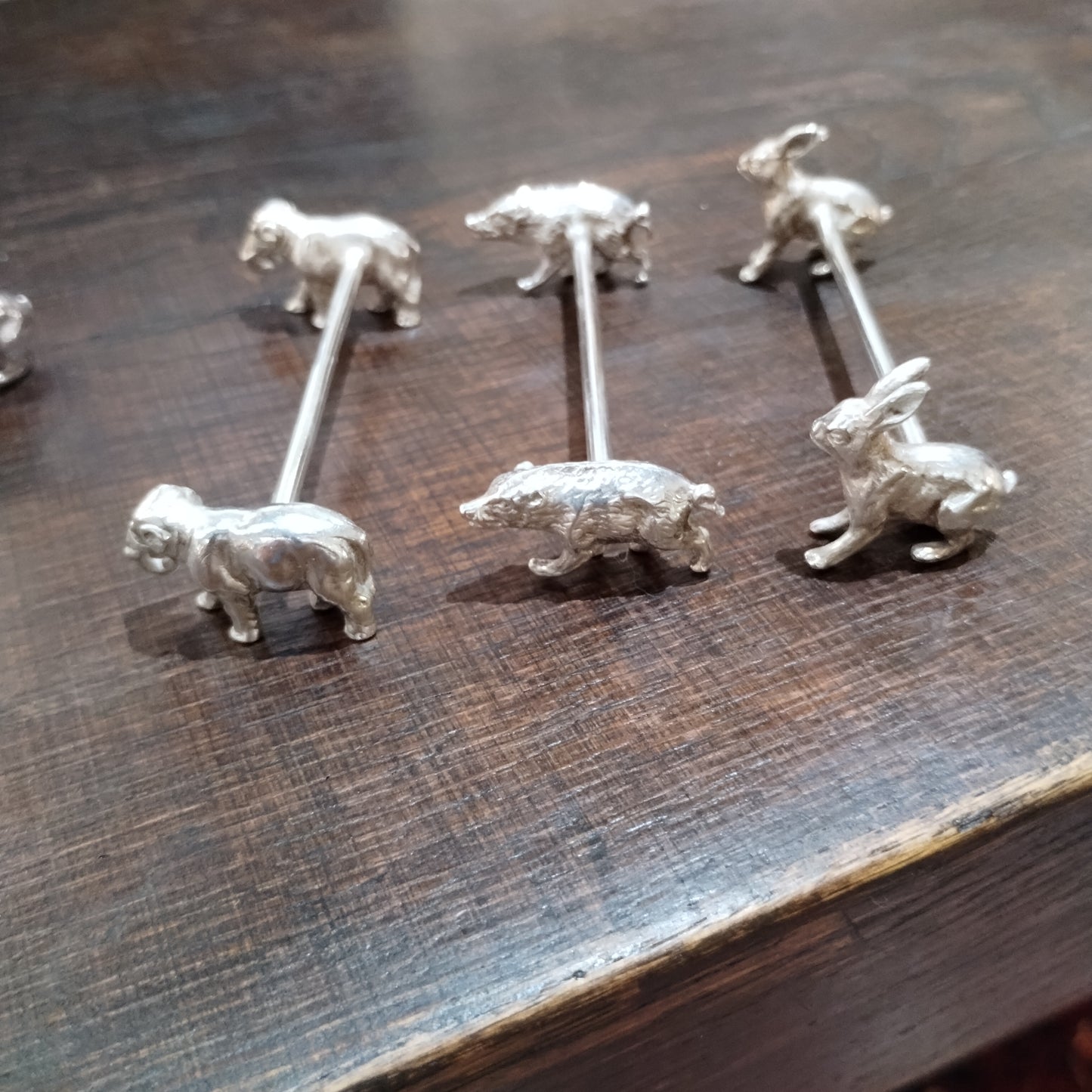 Silver Plate Animal Knife Rests
