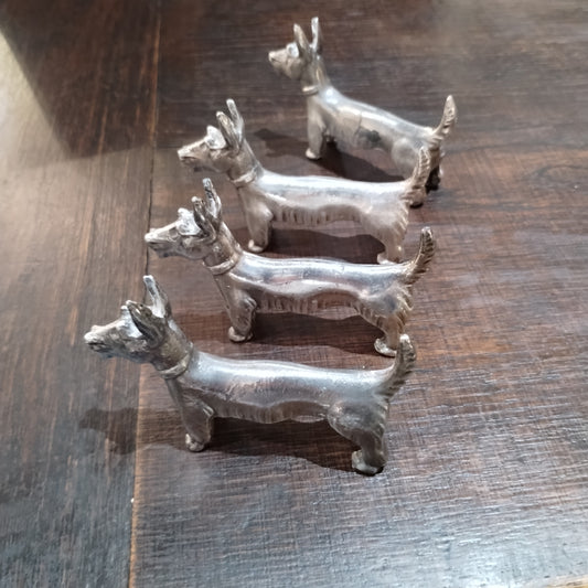 Silverplate Scotty Dog Knife Rests