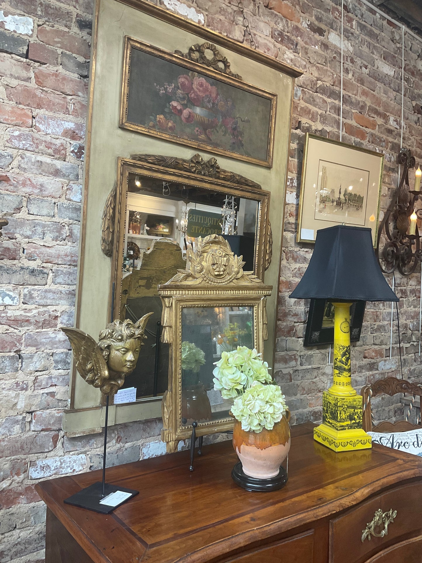 French Trumeau Mirror