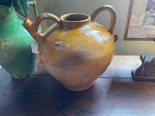 Large Glazed Ochre Pitcher