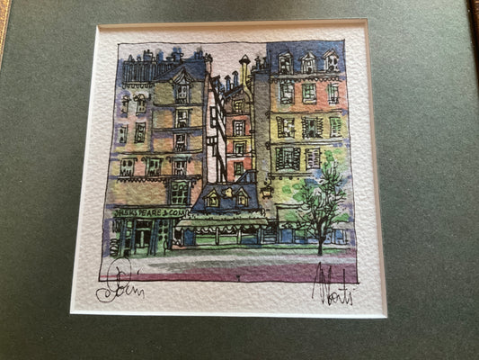 Shakespeare & Co. watercolor