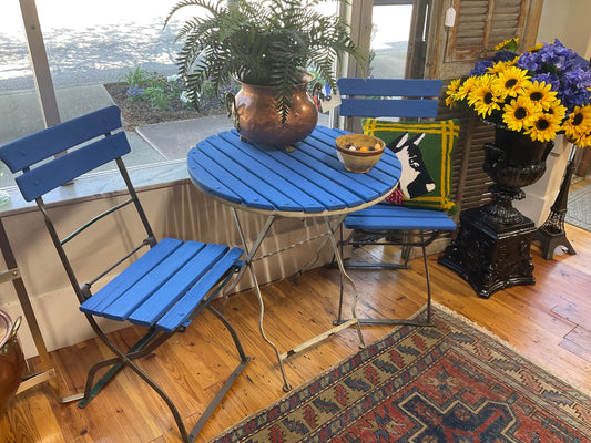 Bistro table with chairs