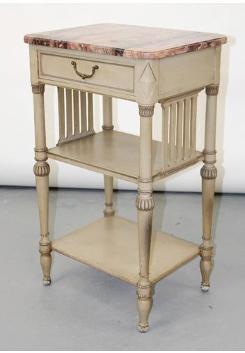 Marble topped French Chevet