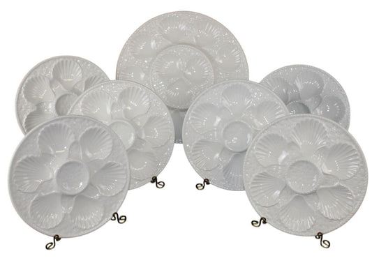 French Majolica Oyster set