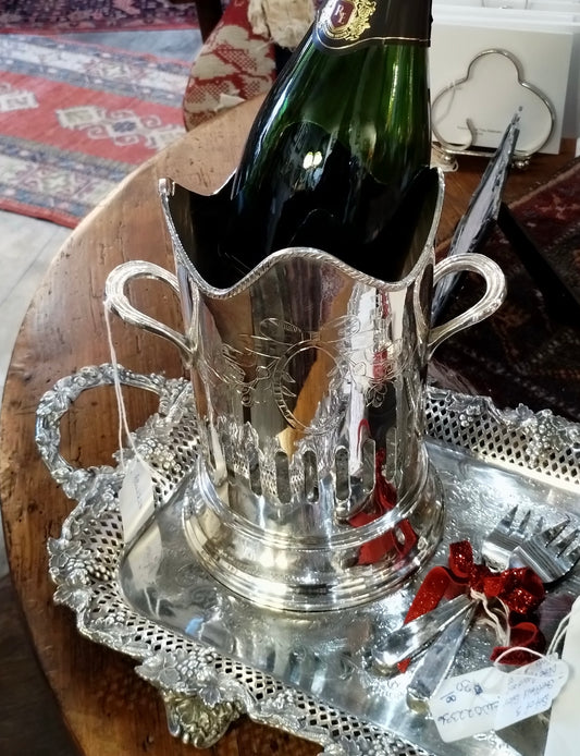 Silverplate Wine Syphon