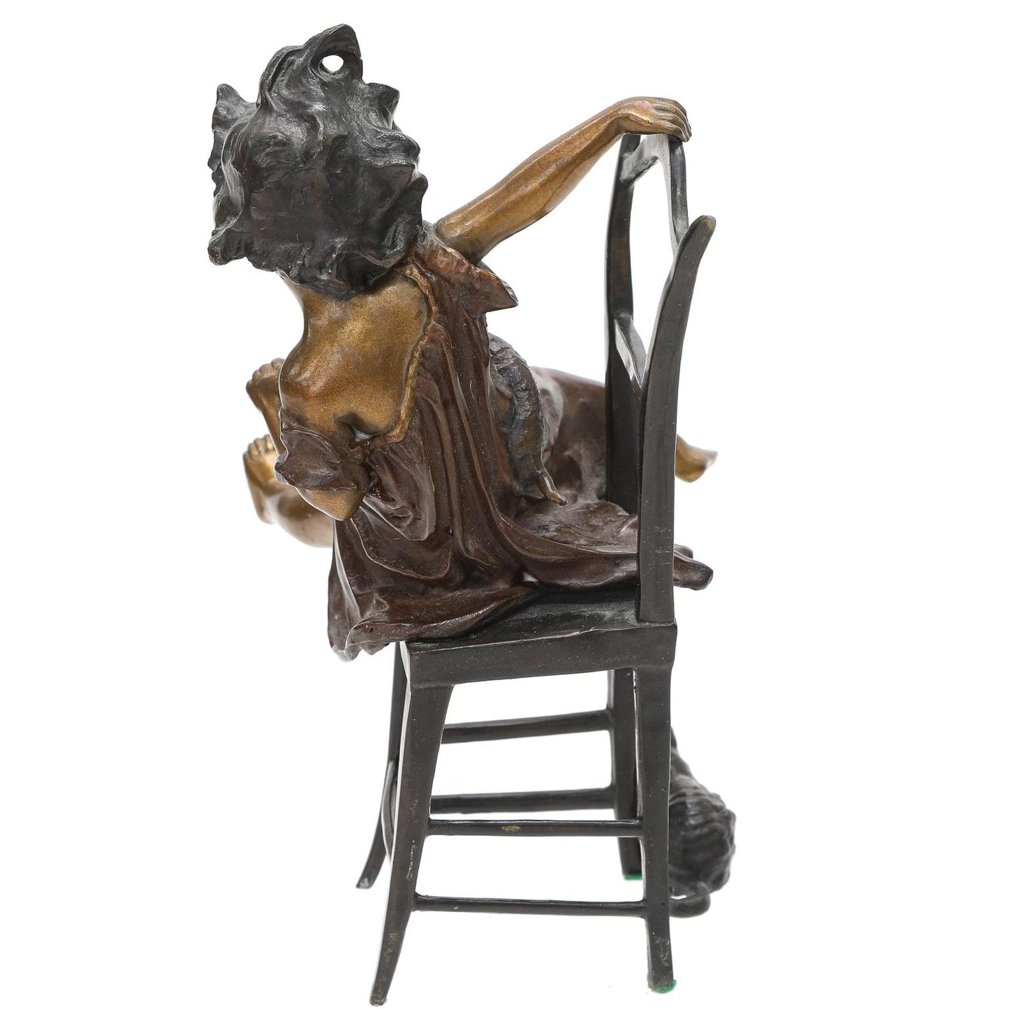 Bronze Statue Of Sitting Girl