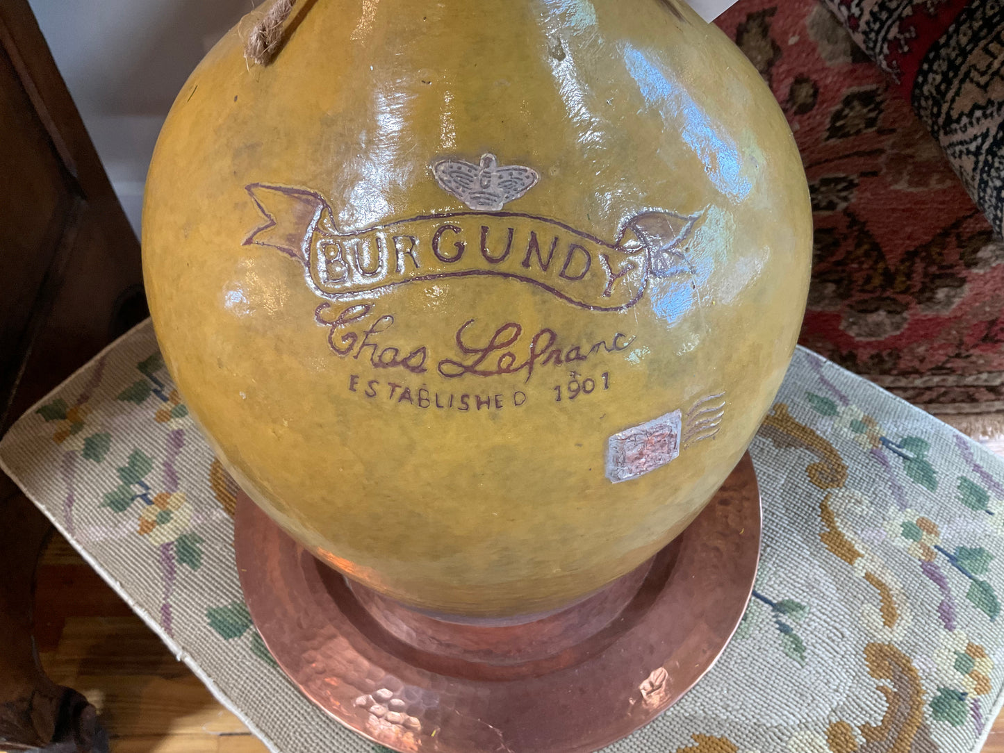 Burgundy Wine Jug