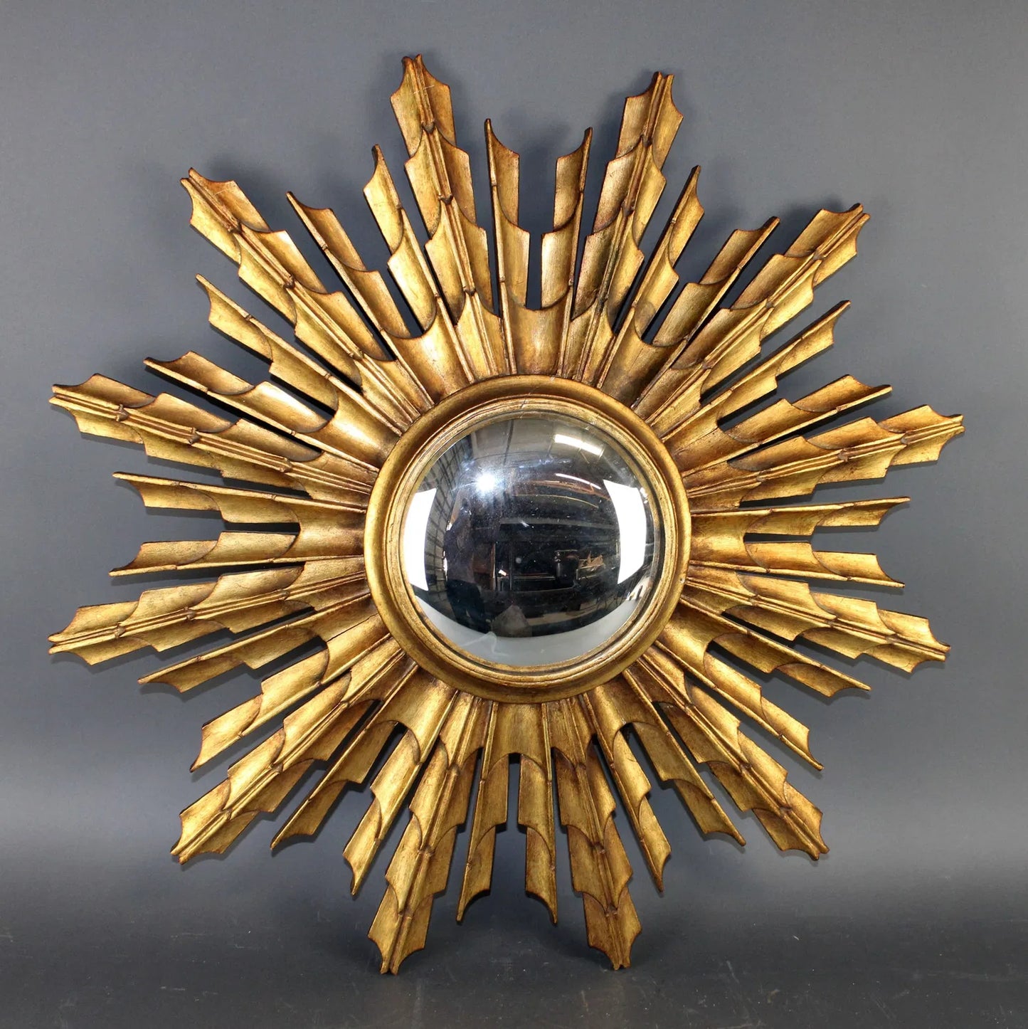 Large Sunburst Convex Mirror