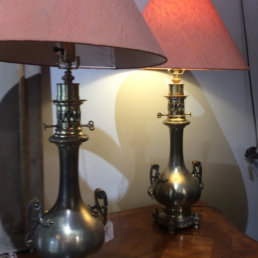 Brass Moderator Lamps (pair)