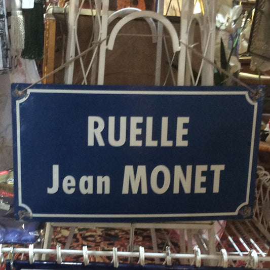 French Alley Sign - Ruelle Jean Monet