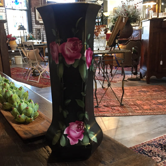 Tall Black Vase