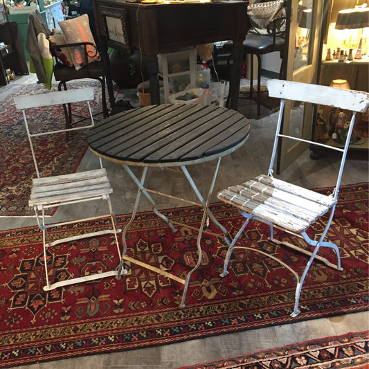 Bistro table with chairs