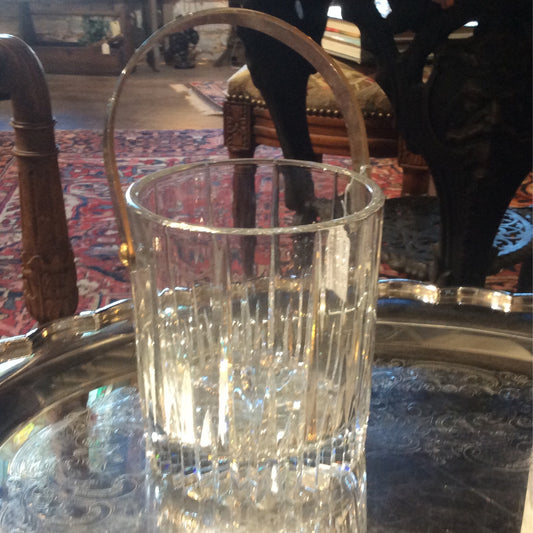 Heavy Glass Ice Bucket