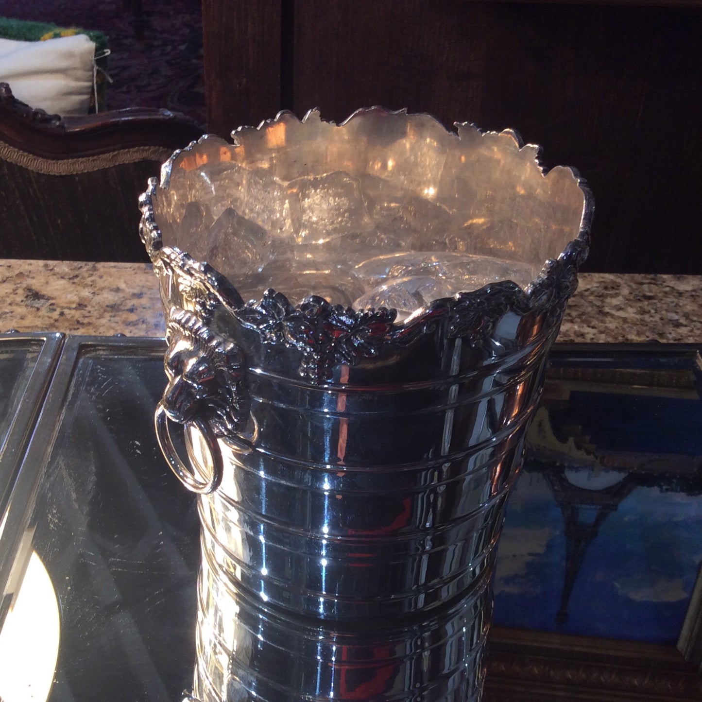 Exquisite Silver plate Ice Bucket