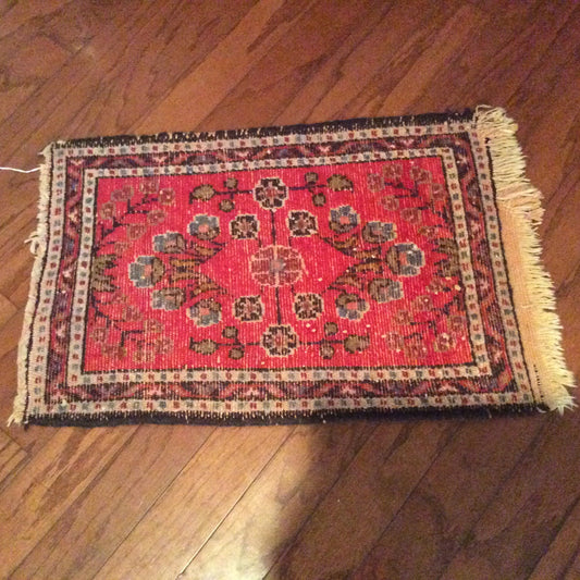 Small vintage Persian rug