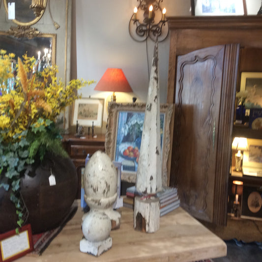 Spire Shaped Wood Finial