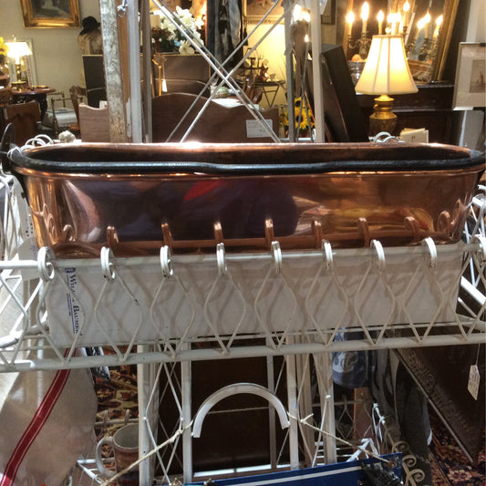 Small French Copper Fish Poacher