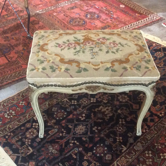Louis XV Needlepoint Stool