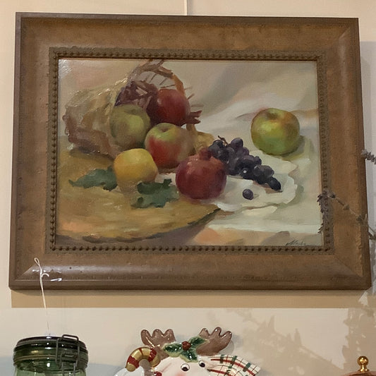 Fruit - oil on board