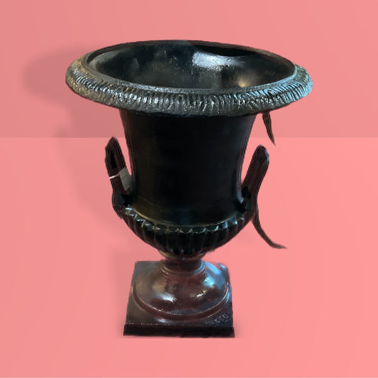 Vintage Aluminium Garden Urn