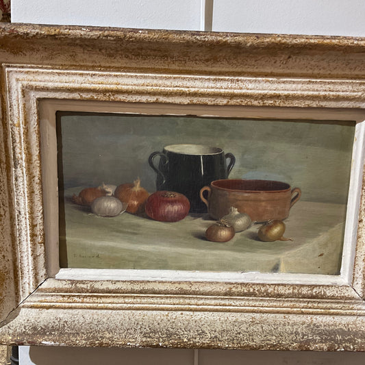 Oil on Board “Onions”