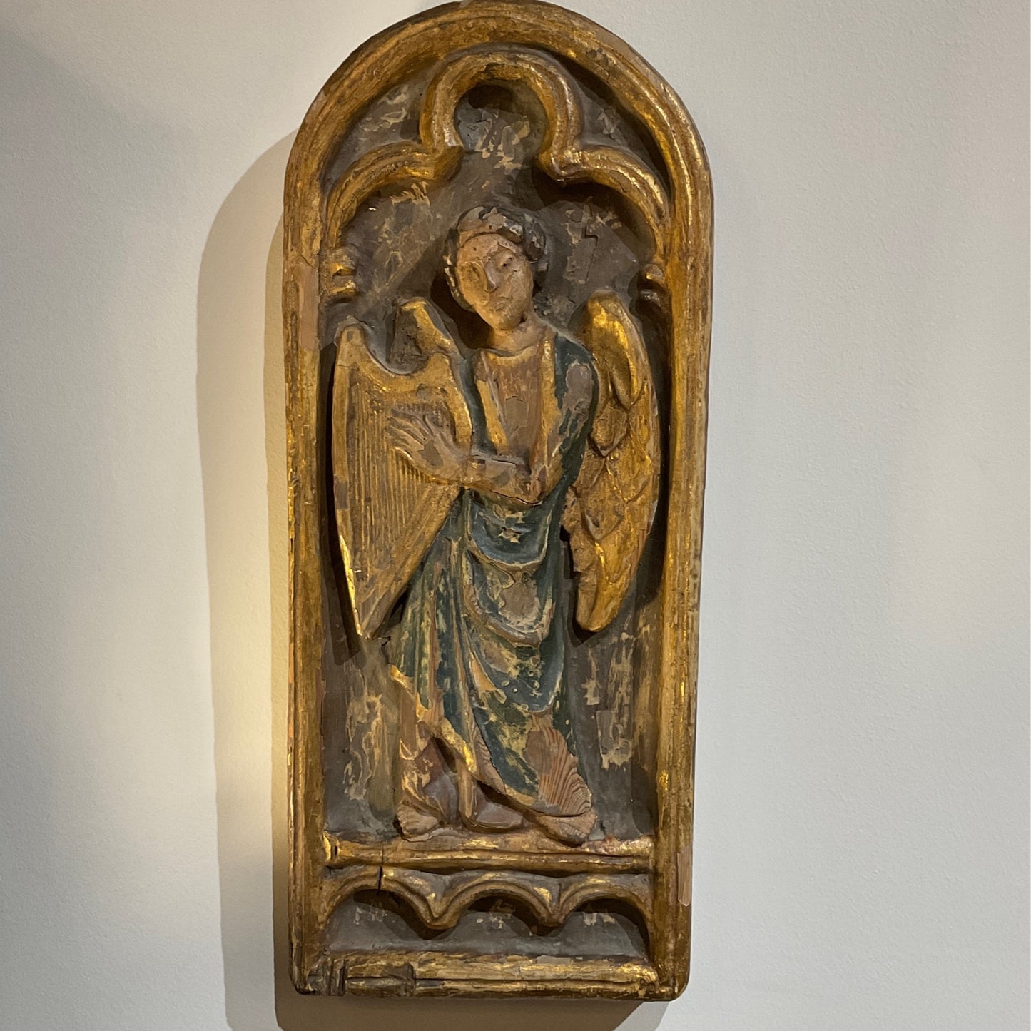 French Relief Panel - Angel with Harp