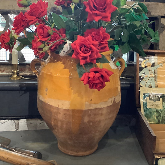Medium Amber Glazed Confit Jar