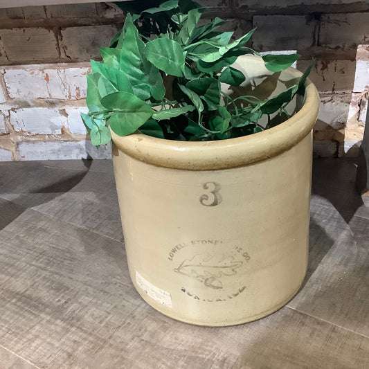 Vintage 3 Gallon Crock