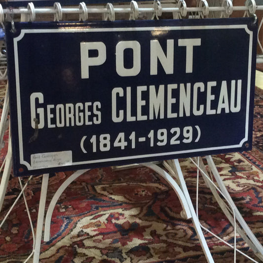 Vintage French Street sign
